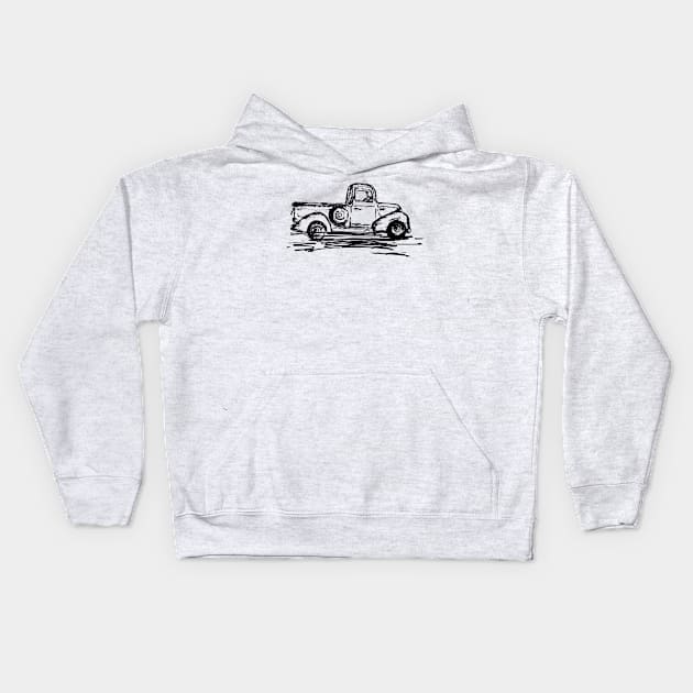 Artwork Car Kids Hoodie by Saldi